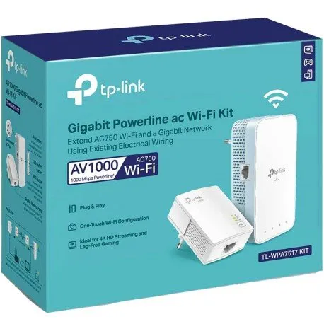 TP-Link TL-WPA7517 KIT AV1000 Gigabit Powerline ac Wi-Fi Kit - Alaric Tech  Limited